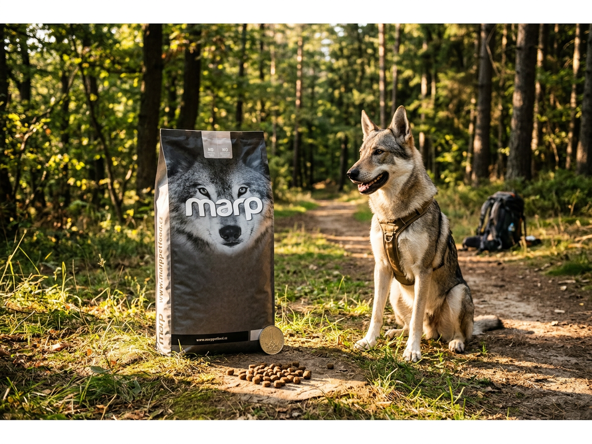 Marp Natural Plus losos 17 kg – kompletní granule pro psy