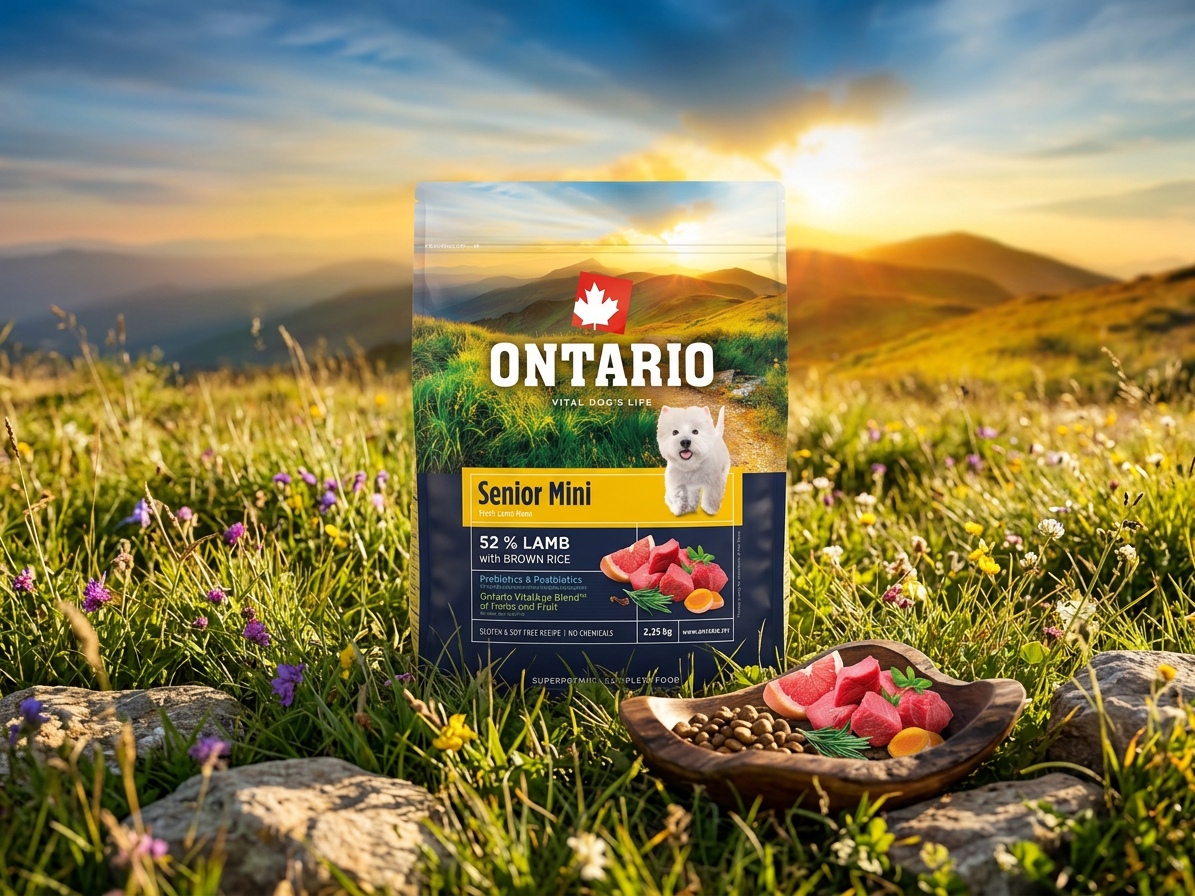 Ontario Senior Mini Lamb & Brown Rice pro seniory malých plemen 2,25 kg