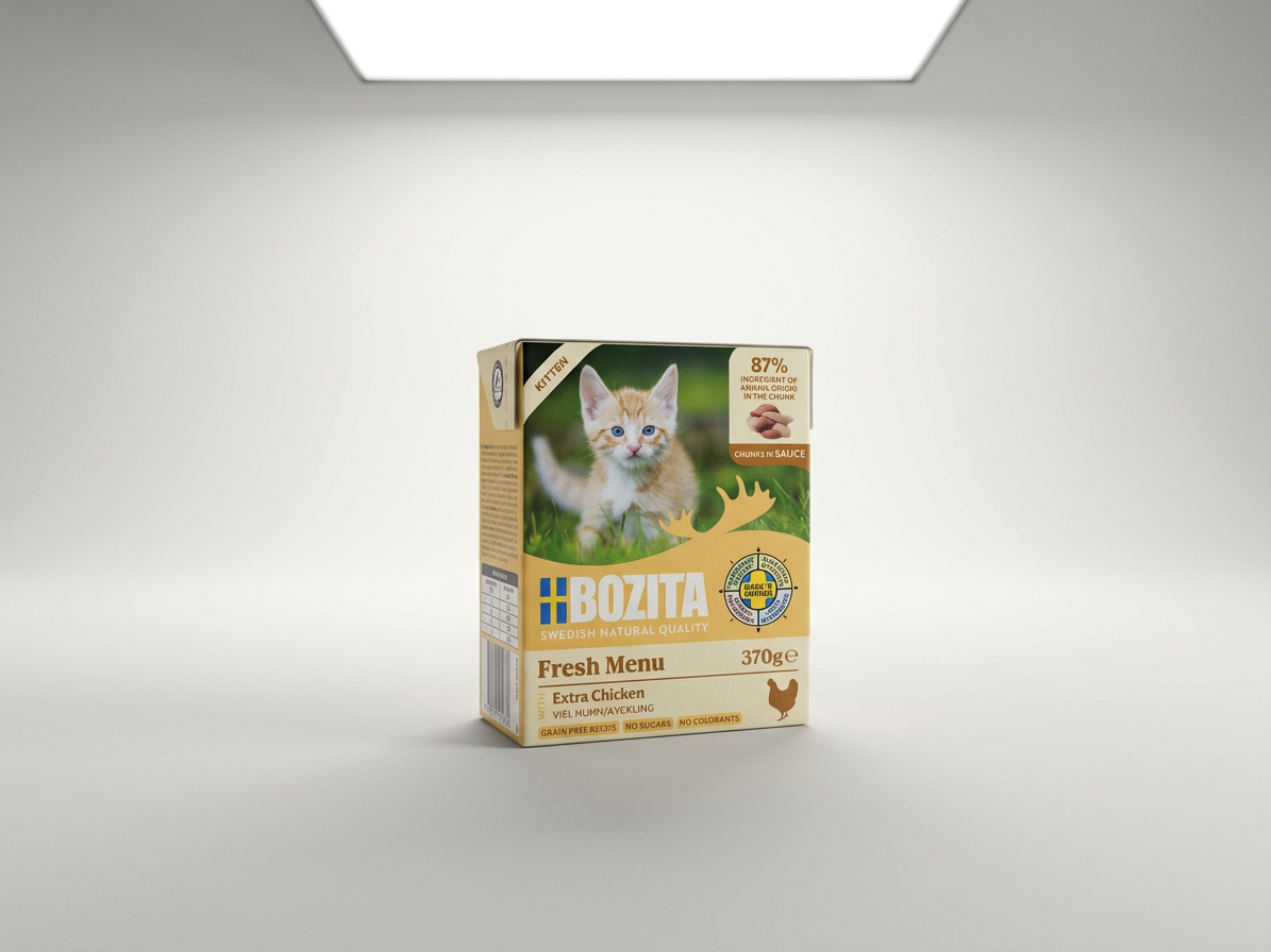 Bozita Cat Kitten kousky v omáčce s kuřecím, tetrapak 370 g