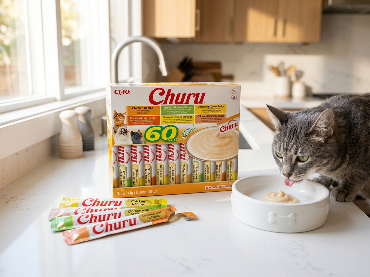 Churu cat masové pyré mix - kuře 840g (BAL.)