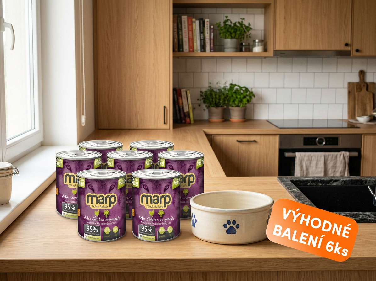 Marp Mix konzerva pro psy kuře+zelenina 6x400g
