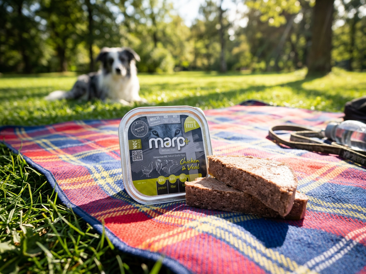 Marp Natural Plus vanička pro psy s kuřetem a telecím 150g