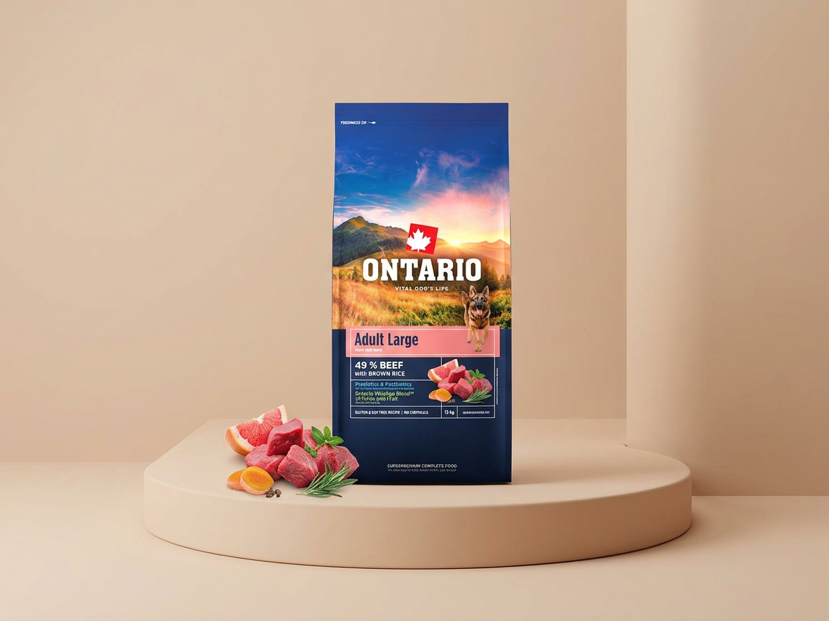 Ontario Adult Large Beef & Brown Rice pro velké psy 12 kg
