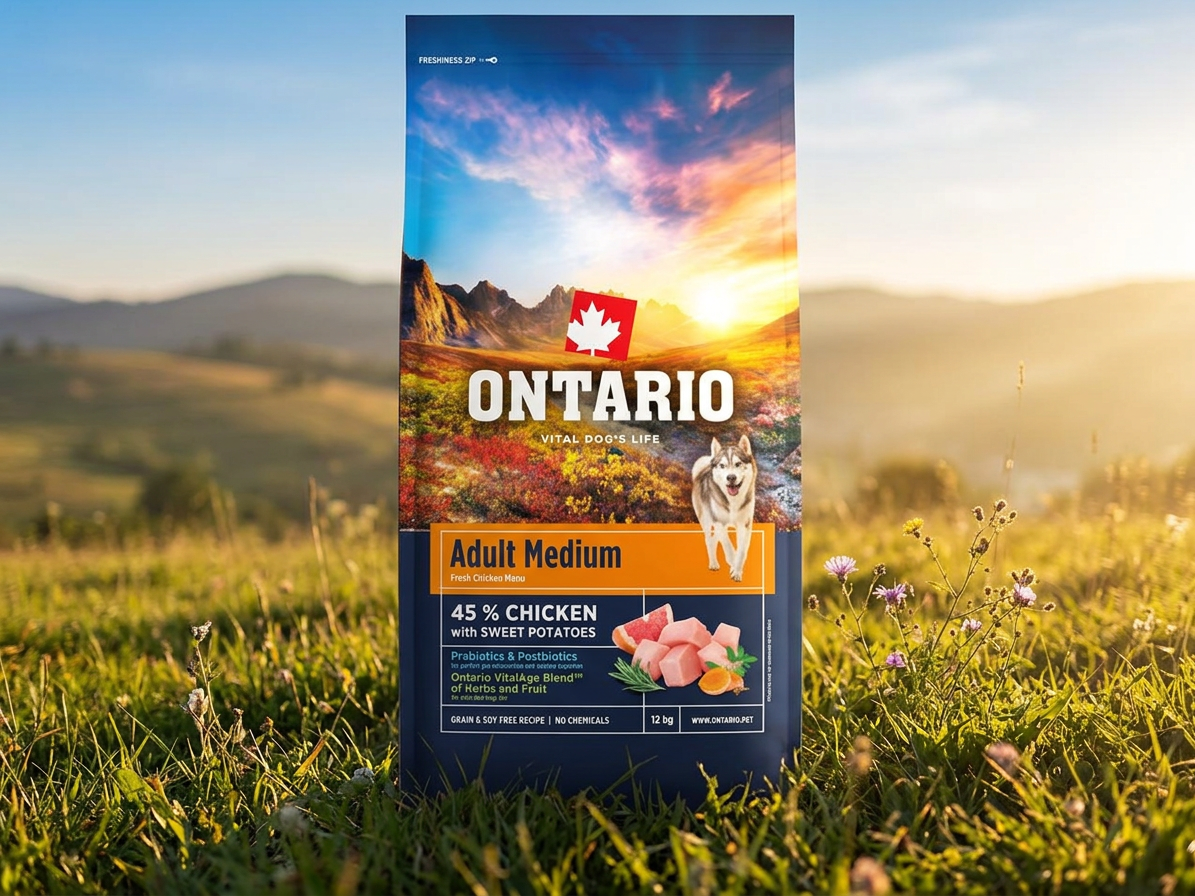 Ontario Adult Medium Chicken & Sweet Potatoes – granule 12 kg