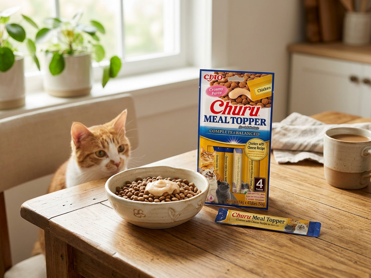 Churu Cat Meal Topper kuře se sýrem 4x14 g