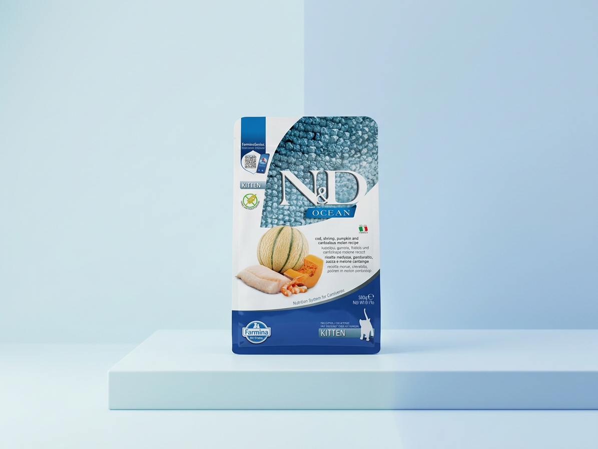 N&D Kitten Ocean pro koťata s treskou a krevetami 0,3 kg