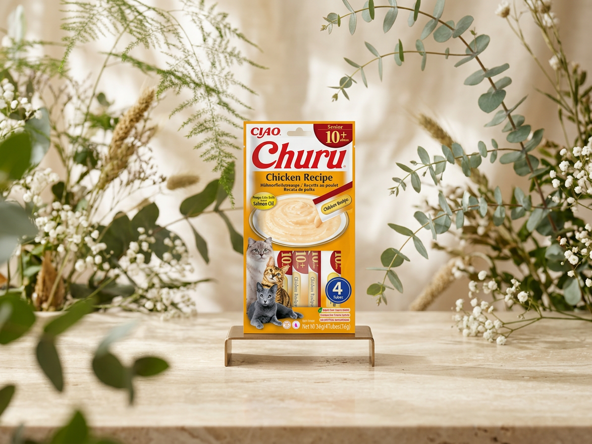 Churu Cat Senior 10+ Chicken Recipe 4x14g