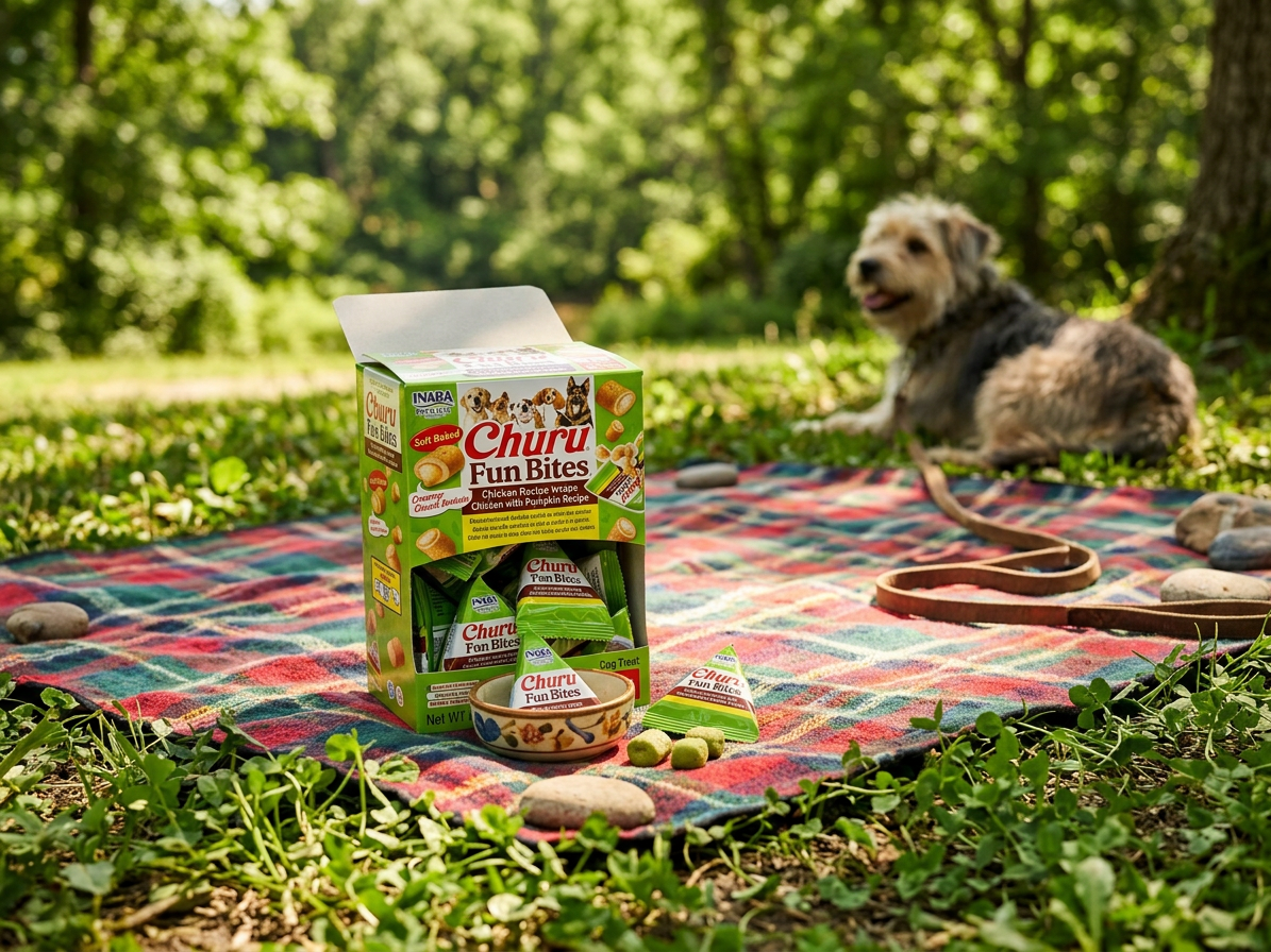Dog Churu Fun Bites - Chicken Recipe wraps Chicken with Pumpkin Recipe 8x12g