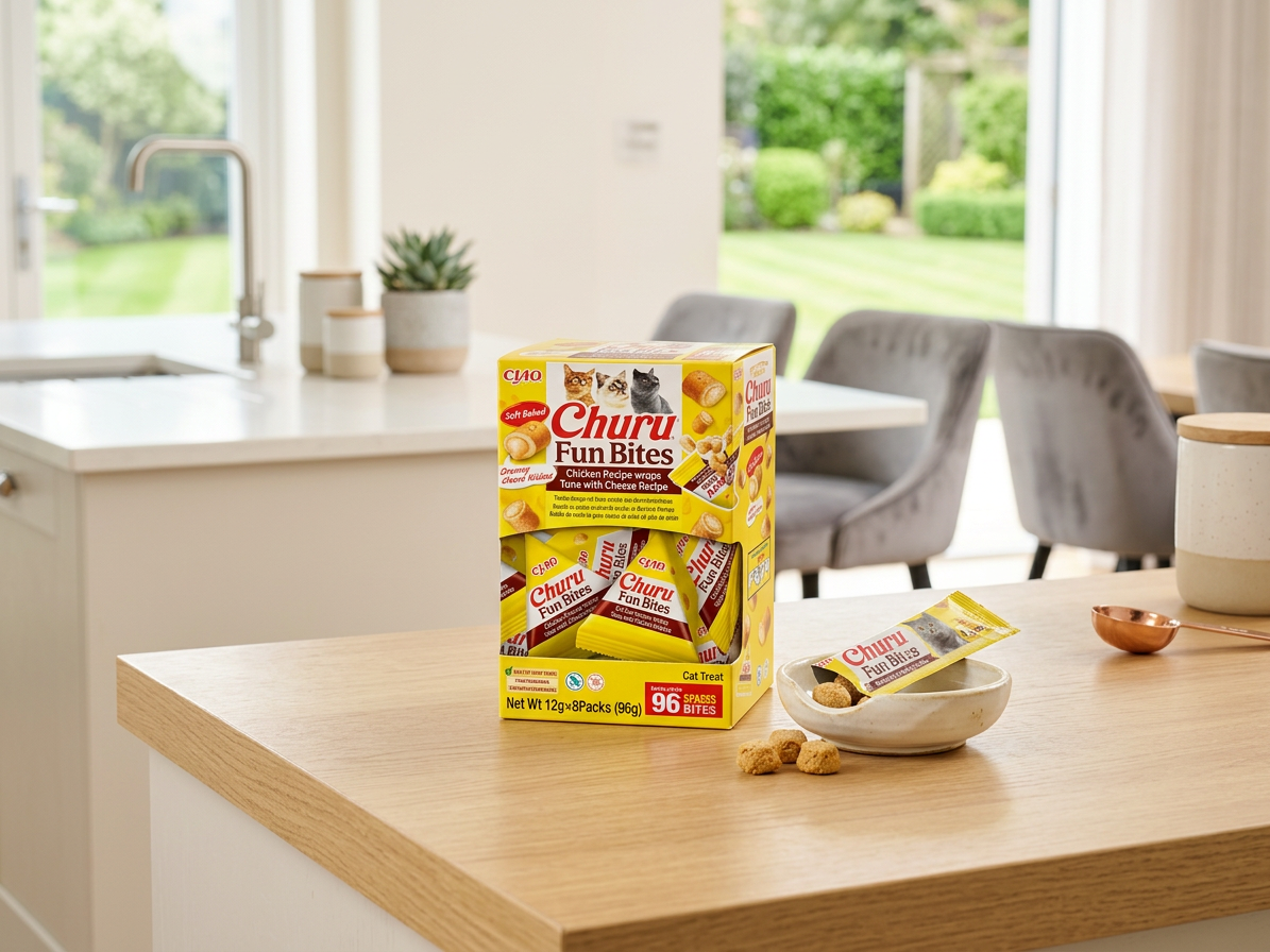 Churu Cat BOX Fun Bites Chicken wraps Tuna&Cheese8x12g
