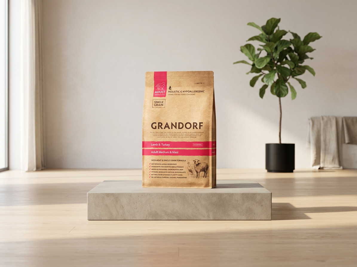 Grandorf Adult Medium & Maxi – granule jehně a krocan 10 kg