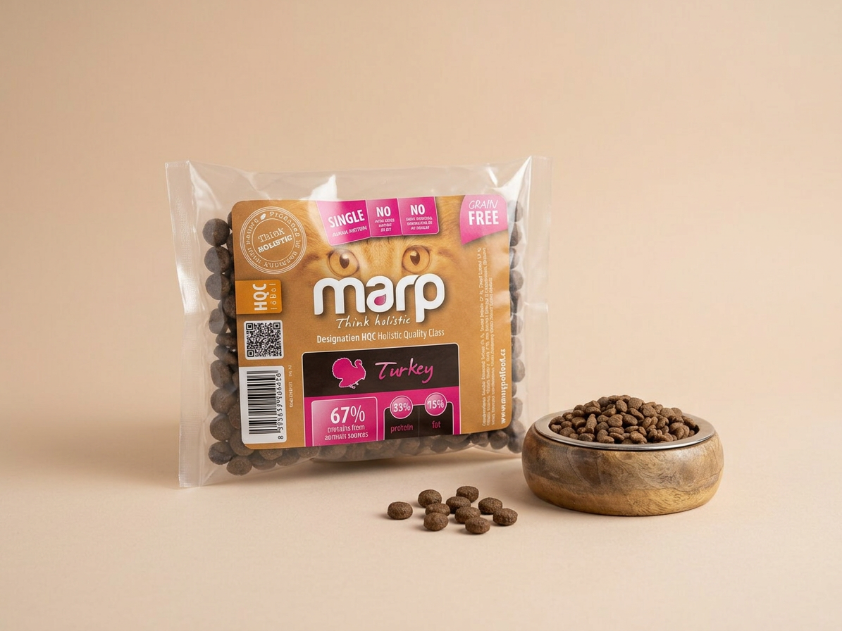 Marp Holistic Turkey CAT – krůtí bez obilovin pro kočky 70 g
