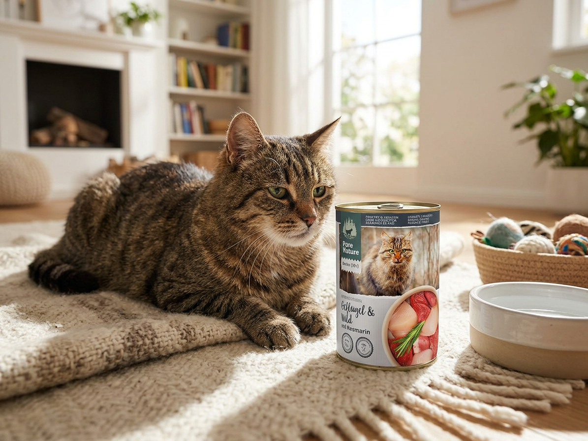 Pure Nature Cat Senior konzerva Drůbeží a Zvěřina s rozmarýnem 400g