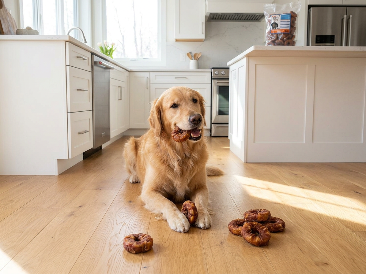 KIDDOG BUFFET DONUT s kachním masíčkem 6,5 cm / 55 g [50 ks]