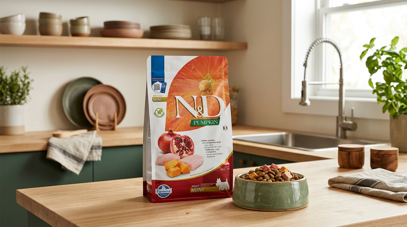 N&D Dog Adult Mini Grain Free kuře, dýně a granátové jablko 0,8 kg