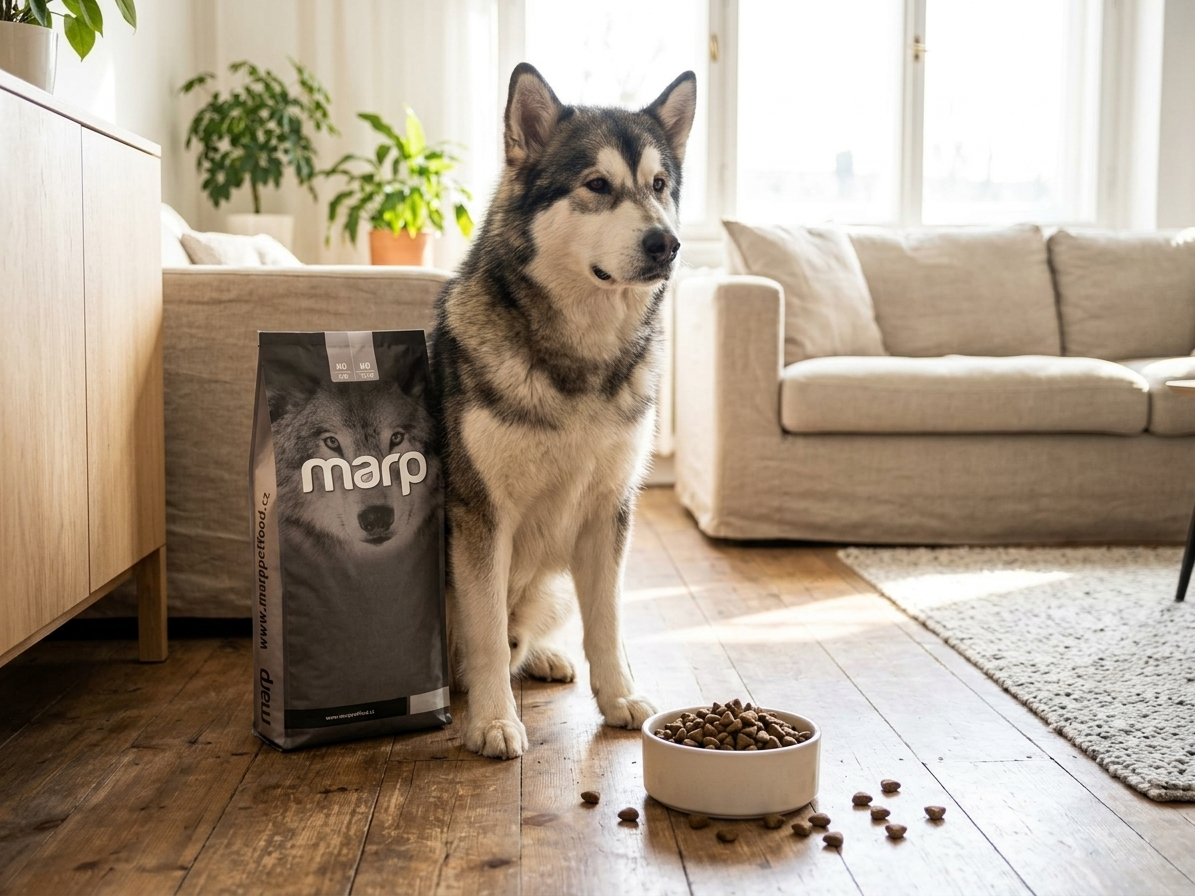 Marp Holistic White Mix LB 17 kg – granule bez obilovin pro velká plemena