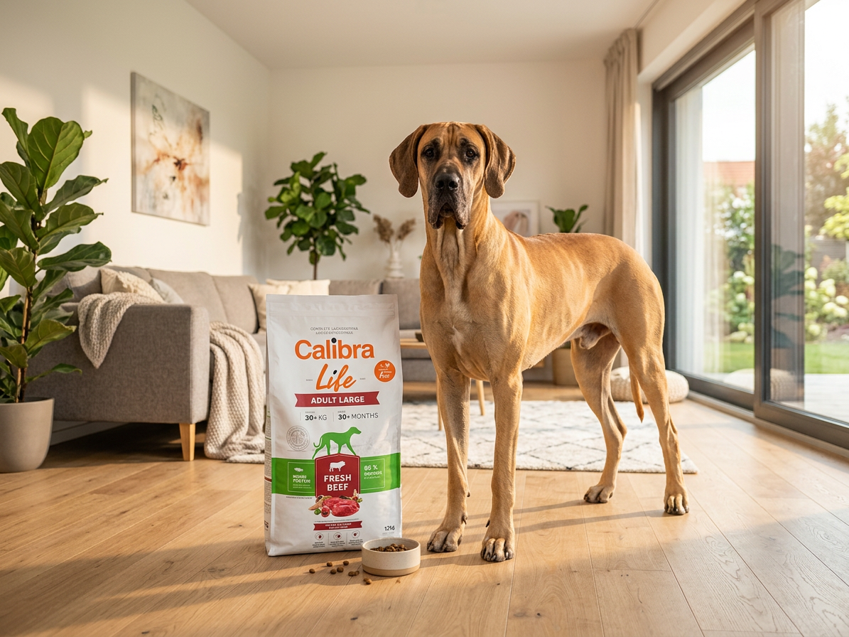 Calibra Dog Life Adult Large Fresh Beef – granule pro velké psy 100 g