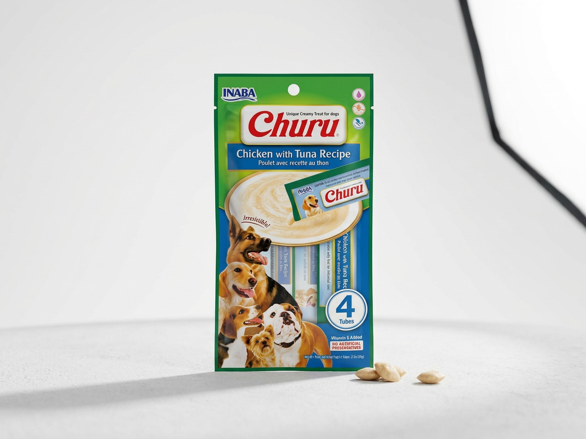 Inaba Churu dog snack kuře a tuňák 4x14 g