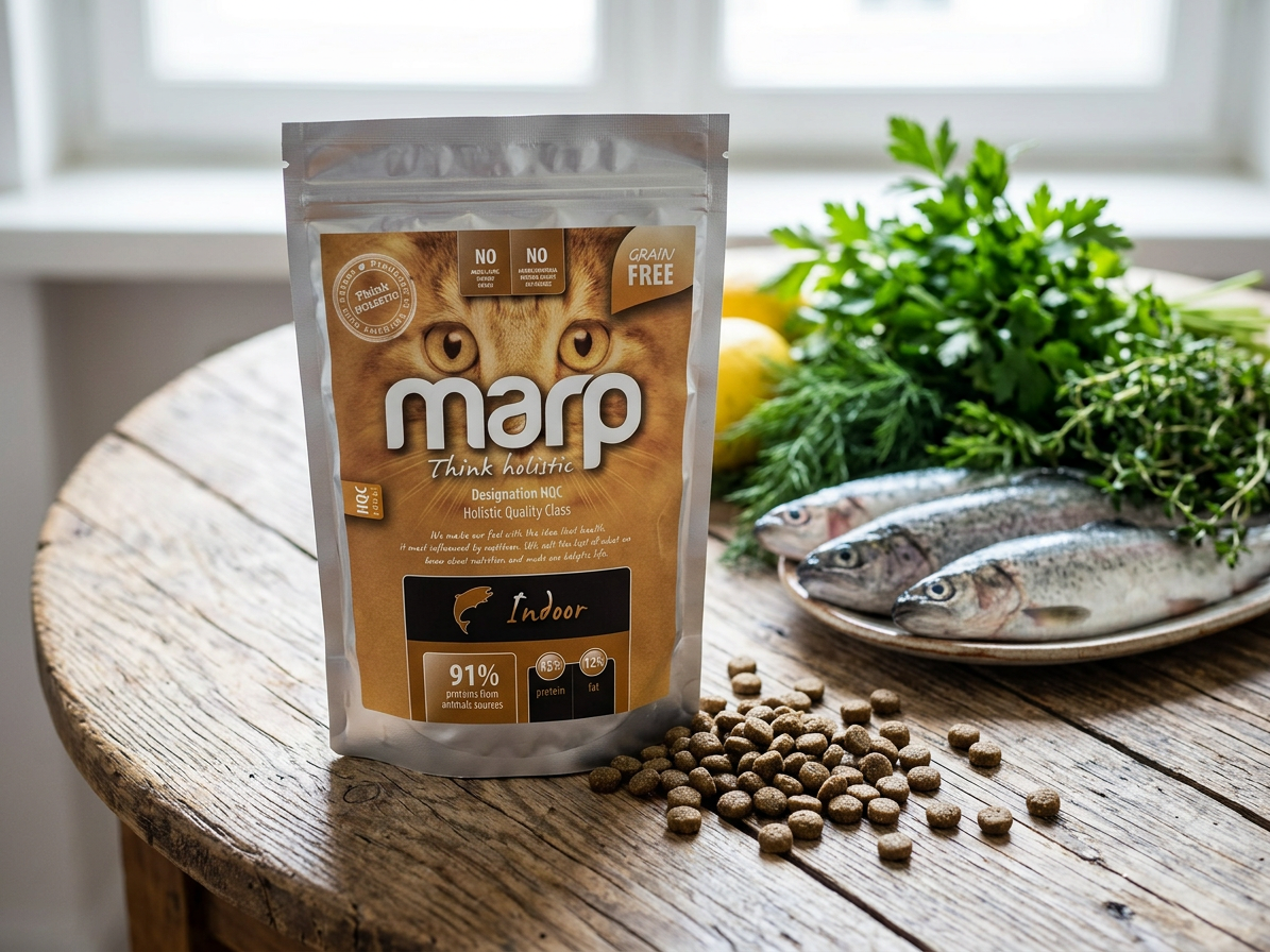 Marp Holistic Indoor CAT 500 g – rybí granule pro domácí kočky