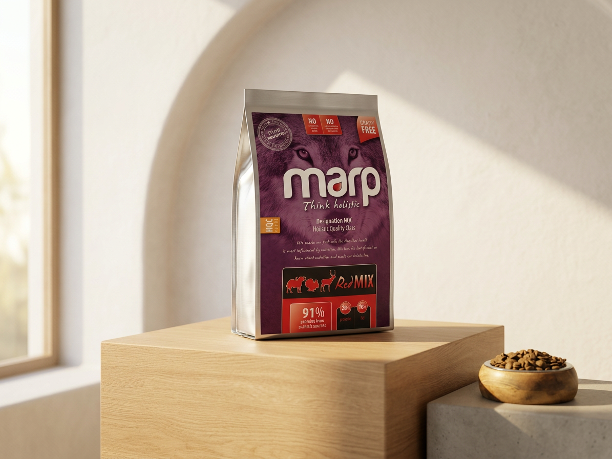 Marp Holistic Red Mix 12 kg – bezobilné granule s hovězím, krůtou a zvěřinou