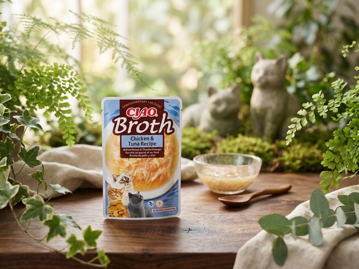 Churu Cat Broth kuře a tuňák – doplňkové krmivo pro kočky 40 g