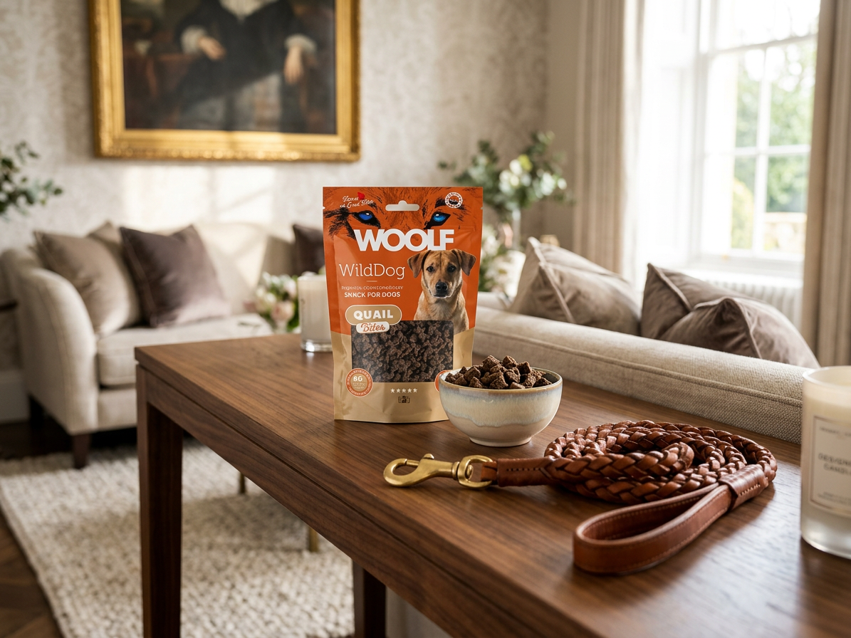 Pamlsek pro psy WOOLF WildDog poch. Bites Soft Quail, 100 g