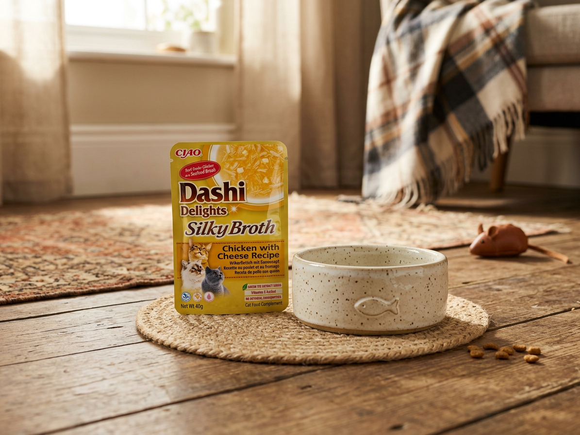 Churu Cat Dashi Delights Silky Broth Chick&Cheese 40g