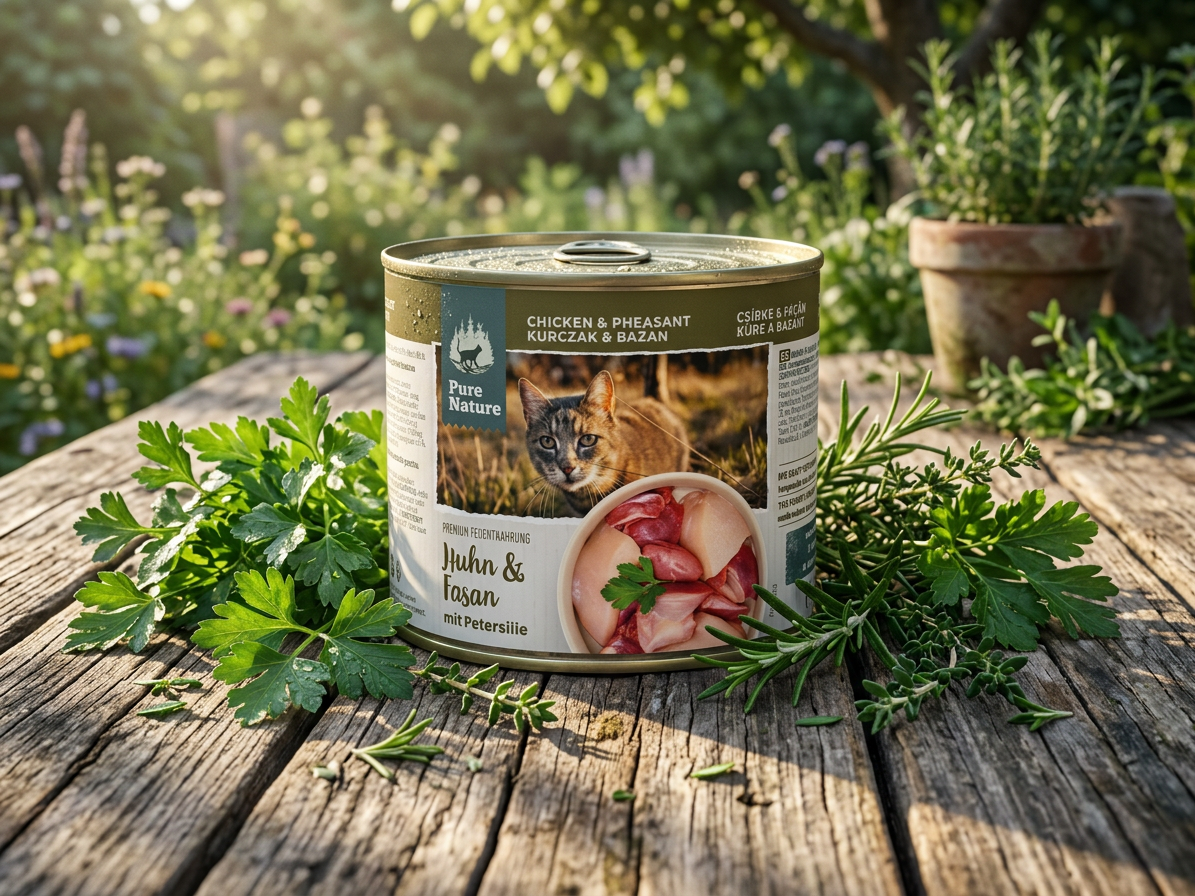 Pure Nature Cat Adult konzerva Kuře a Bažant s petrželkou 200g
