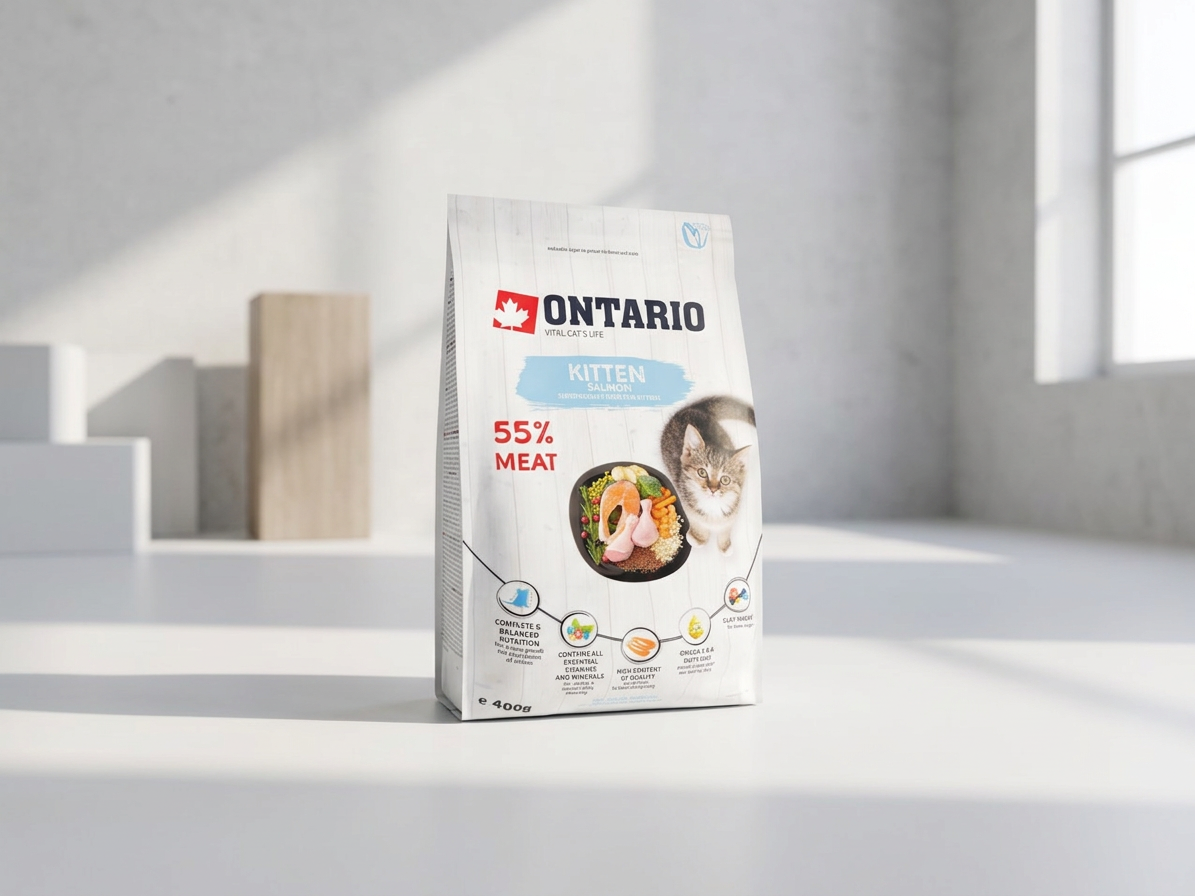 Ontario Kitten Salmon – superprémiové krmivo pro koťata 400 g