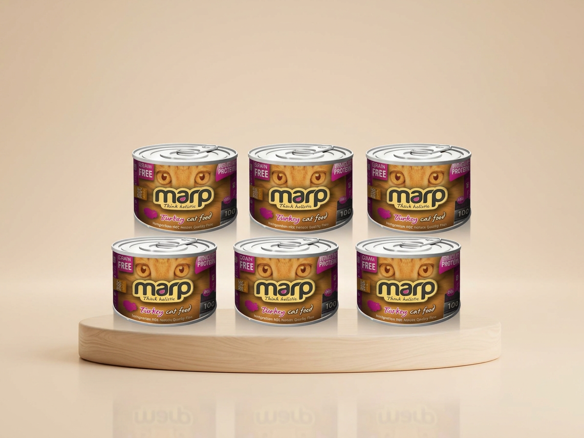 Marp Turkey konzerva pro kočky s krůtou 6x200g