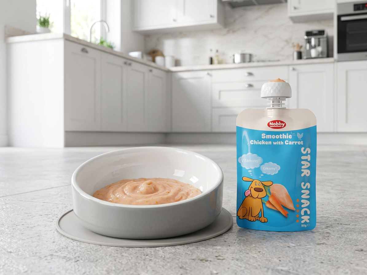 Kapsička pro psy Nobby StarSnack SMOOTHIE kuřecí s mrkví, cca, 90 g