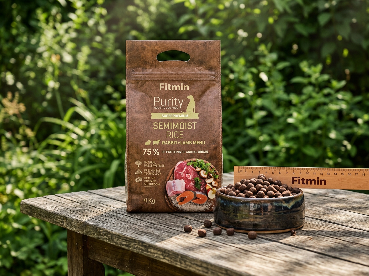 Fitmin Purity Rice Semimoist Rabbit poloměkké krmivo 4 kg
