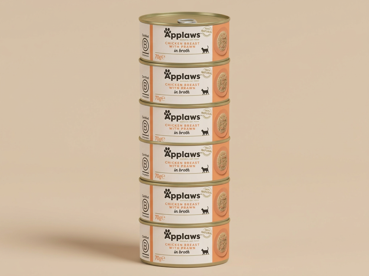 Applaws Cat konzerva Kuřecí prsa s krevetami 6x70g