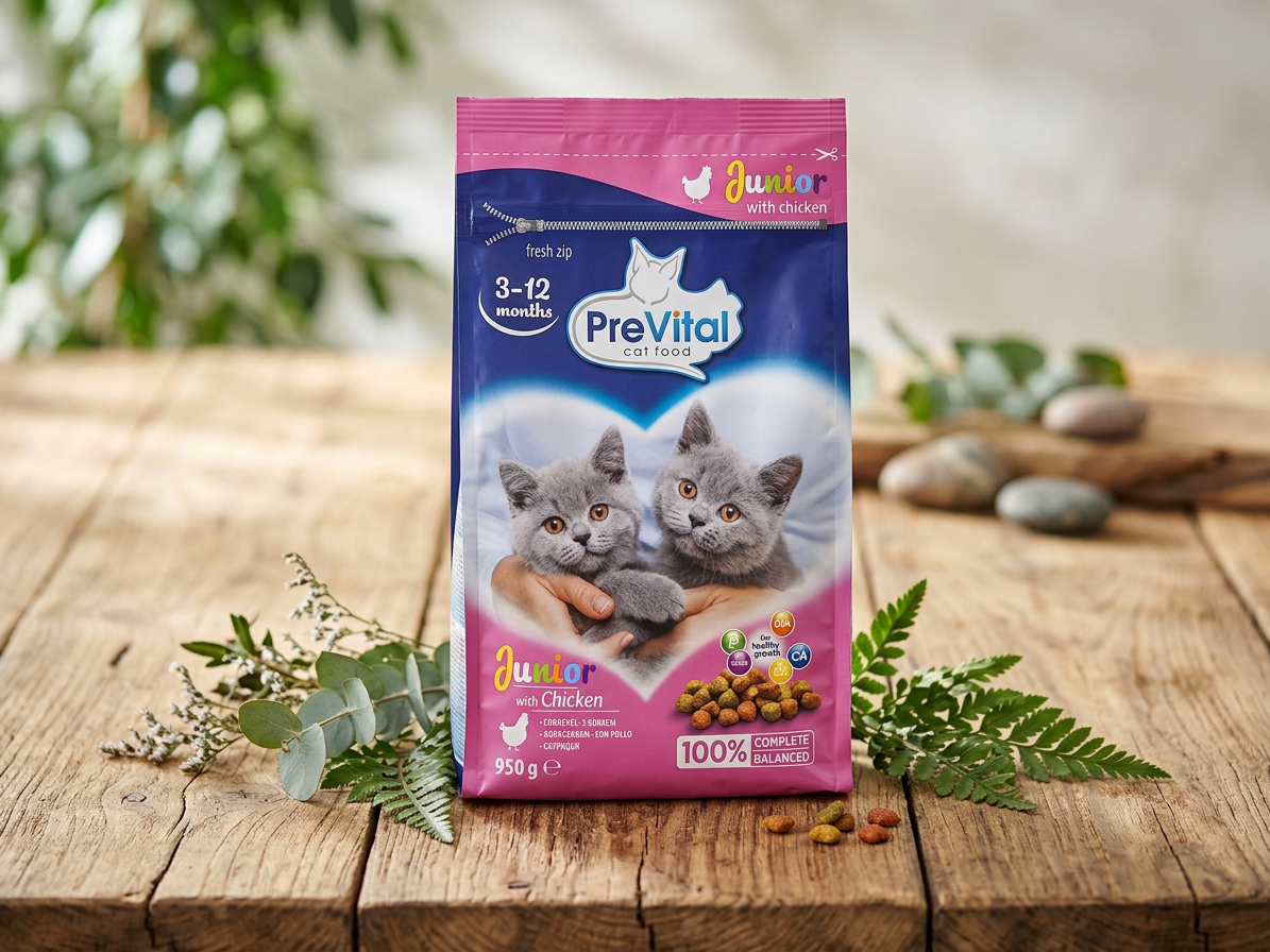 PreVital kočka Junior kuřecí pro koťata 3–12 měsíců, 0,95 kg