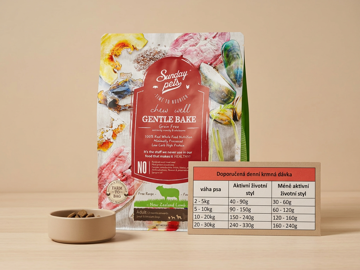SUNDAYPETS Lamb Adult Dog S/M Breed – jehněčí granule 36 g