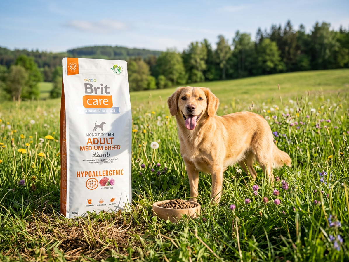 Brit Care Dog Hypoallergenic Adult Medium Breed jehněčí a rýže 12 kg