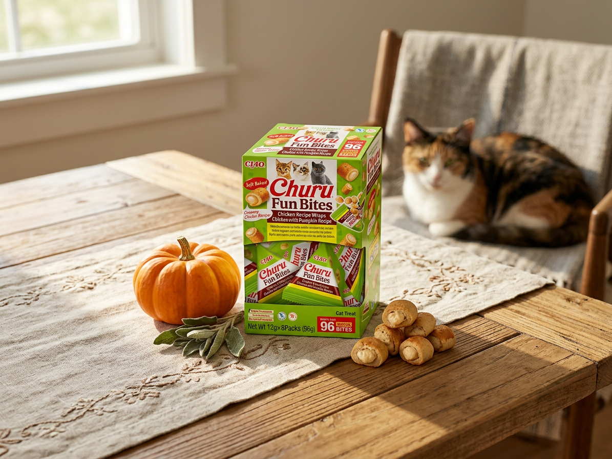 Churu Cat BOX Fun Bites Chicken wraps Chick&Pumpk8x12g