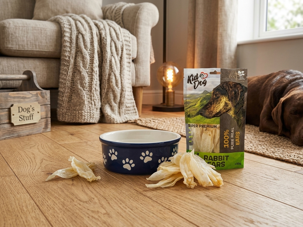 KIDDOG SUPER PREMIUM 100% přírodní králičí uši 50 g