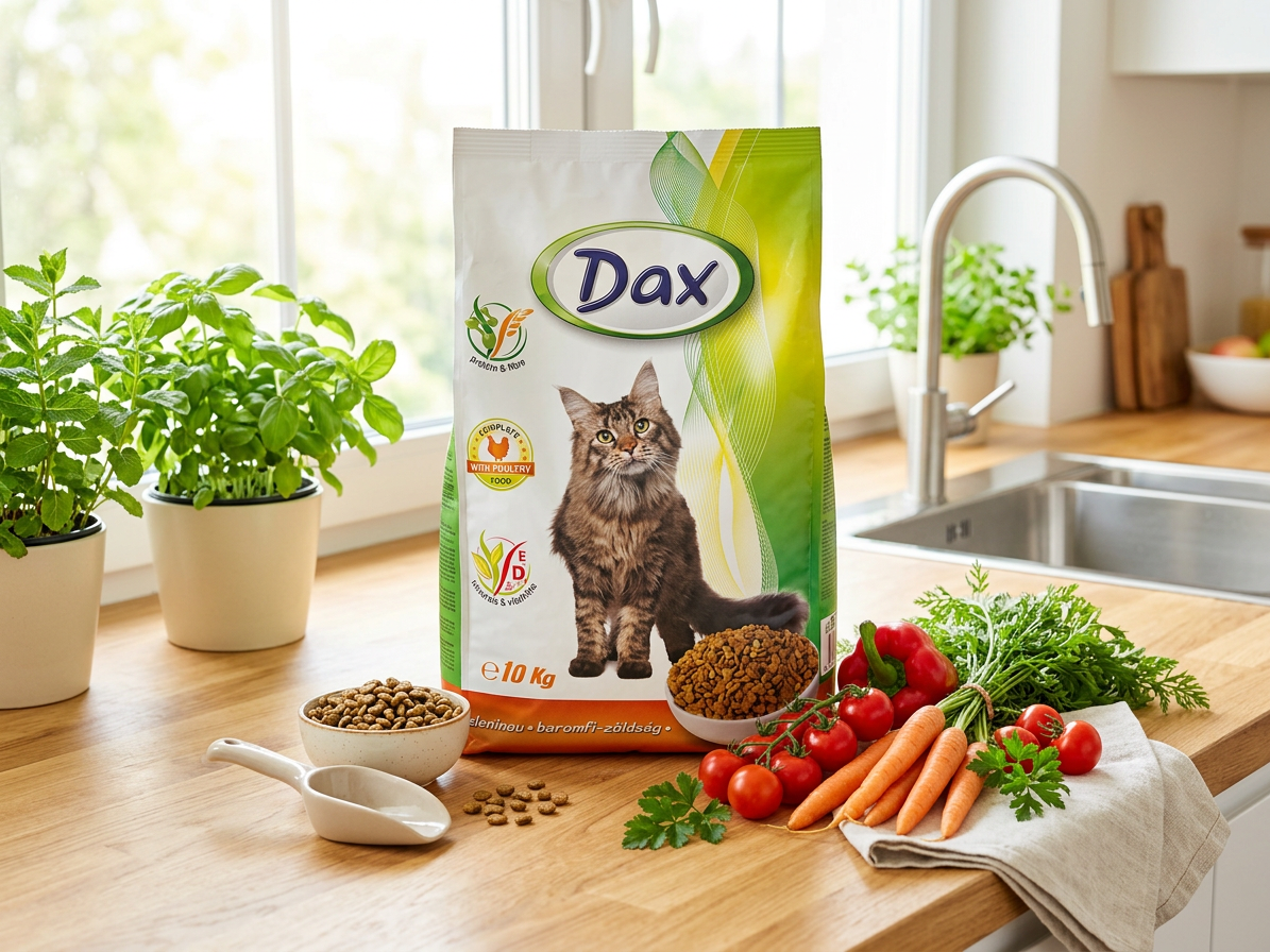 Dax Cat kompletní granule s drůbeží a zeleninou 10 kg