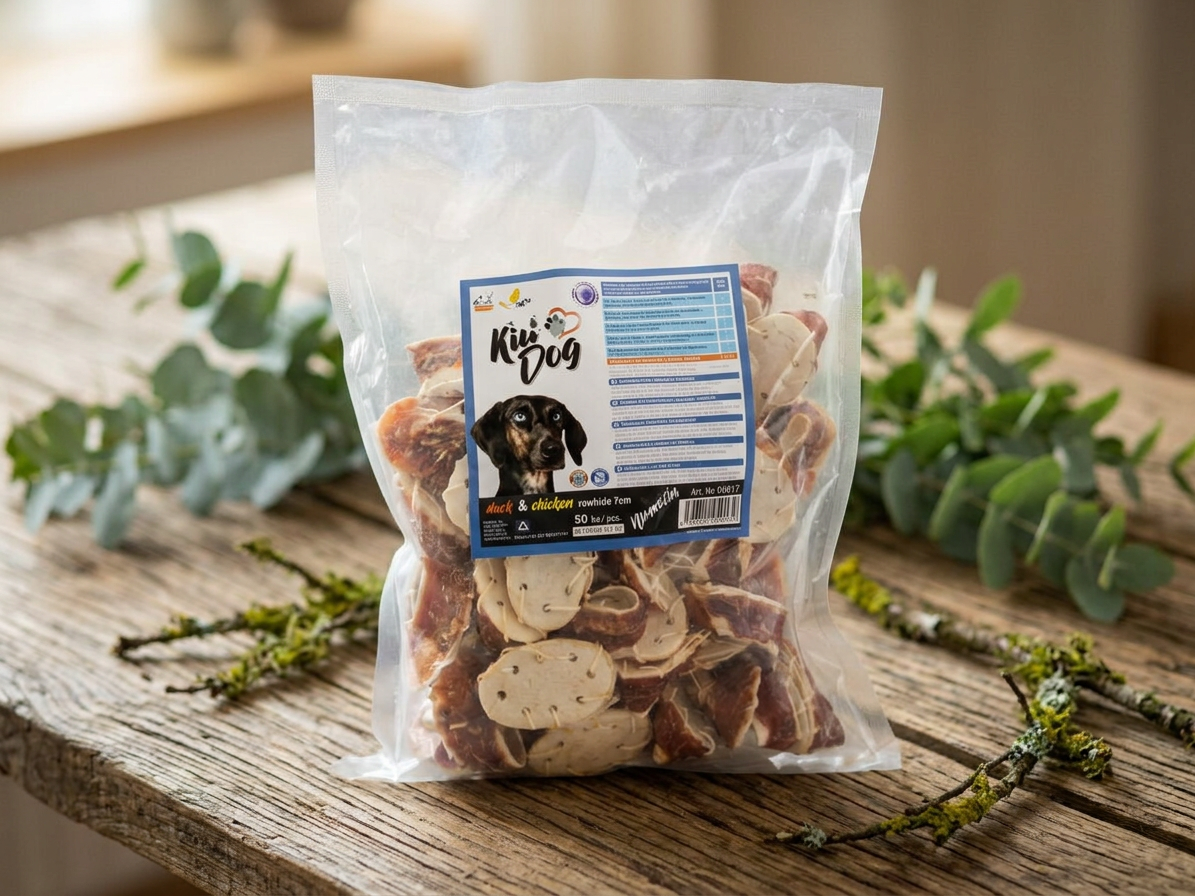 KIDDOG BUFFET MOCCASIN, botička s kachním a kuřecím masem 12 g [50ks]