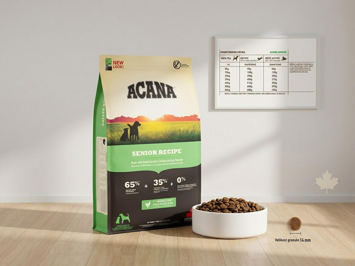 ACANA Senior Recipe 11,4 kg – bezobilné granule pro seniory