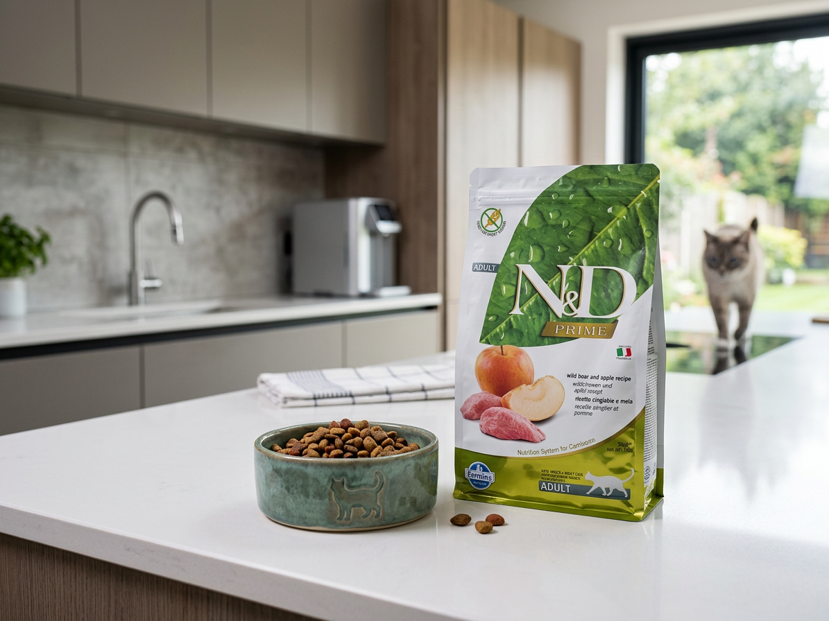N&D PRIME Cat GF Wild Boar & Apple Adult – granule 5 kg