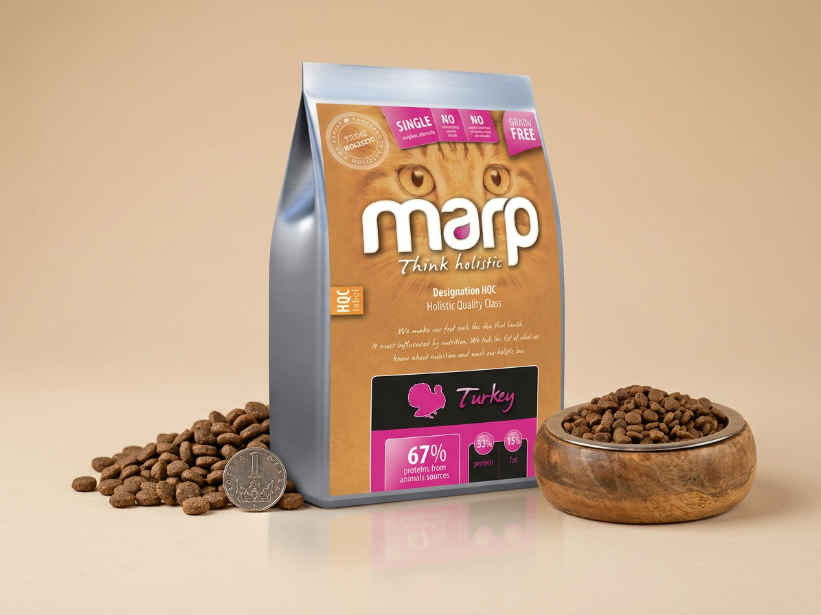 Marp Holistic Turkey CAT – krůtí granule bez obilovin 2 kg