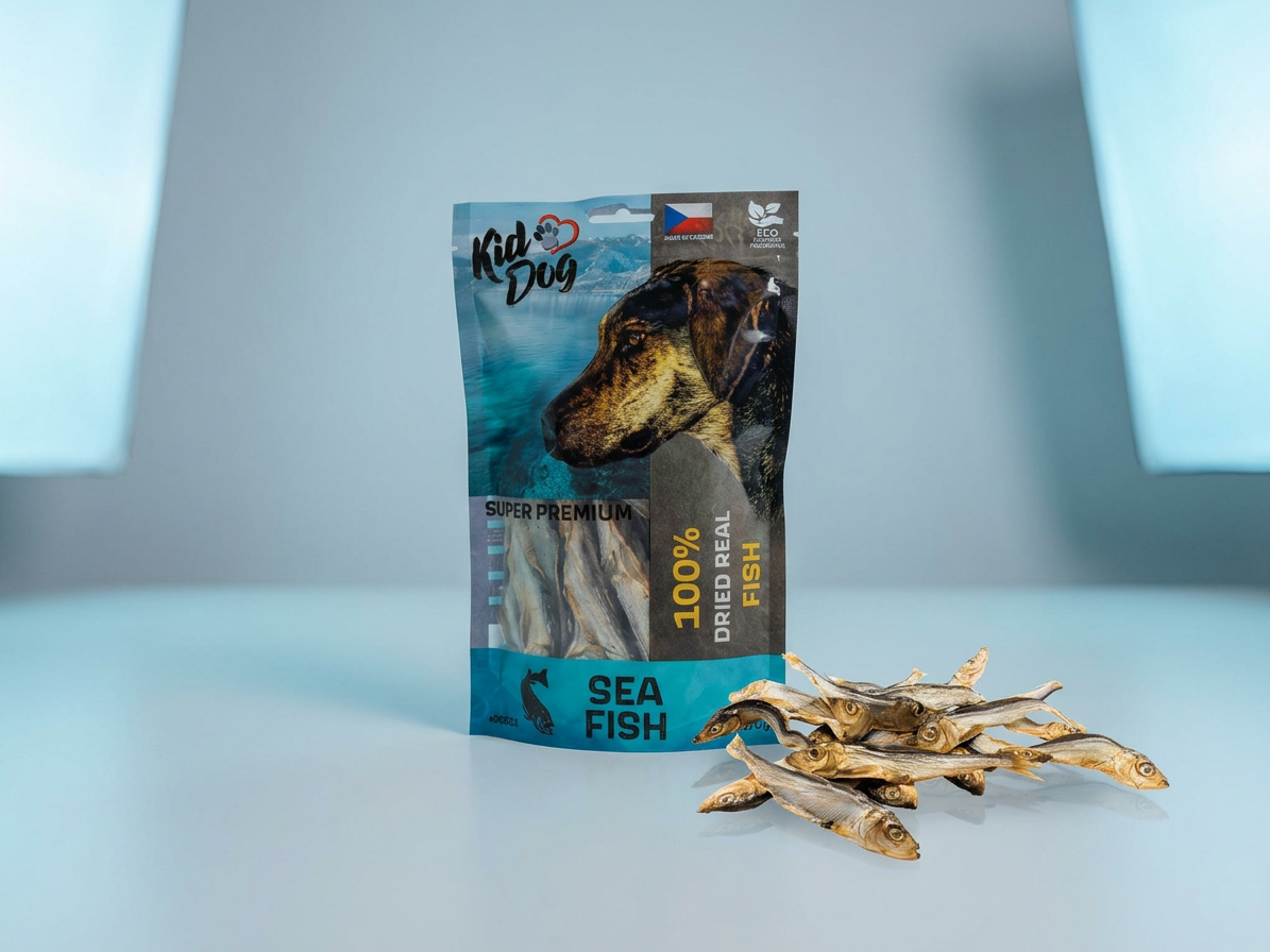 KIDDOG SUPER PREMIUM rybičky - mořské šproty 100 g