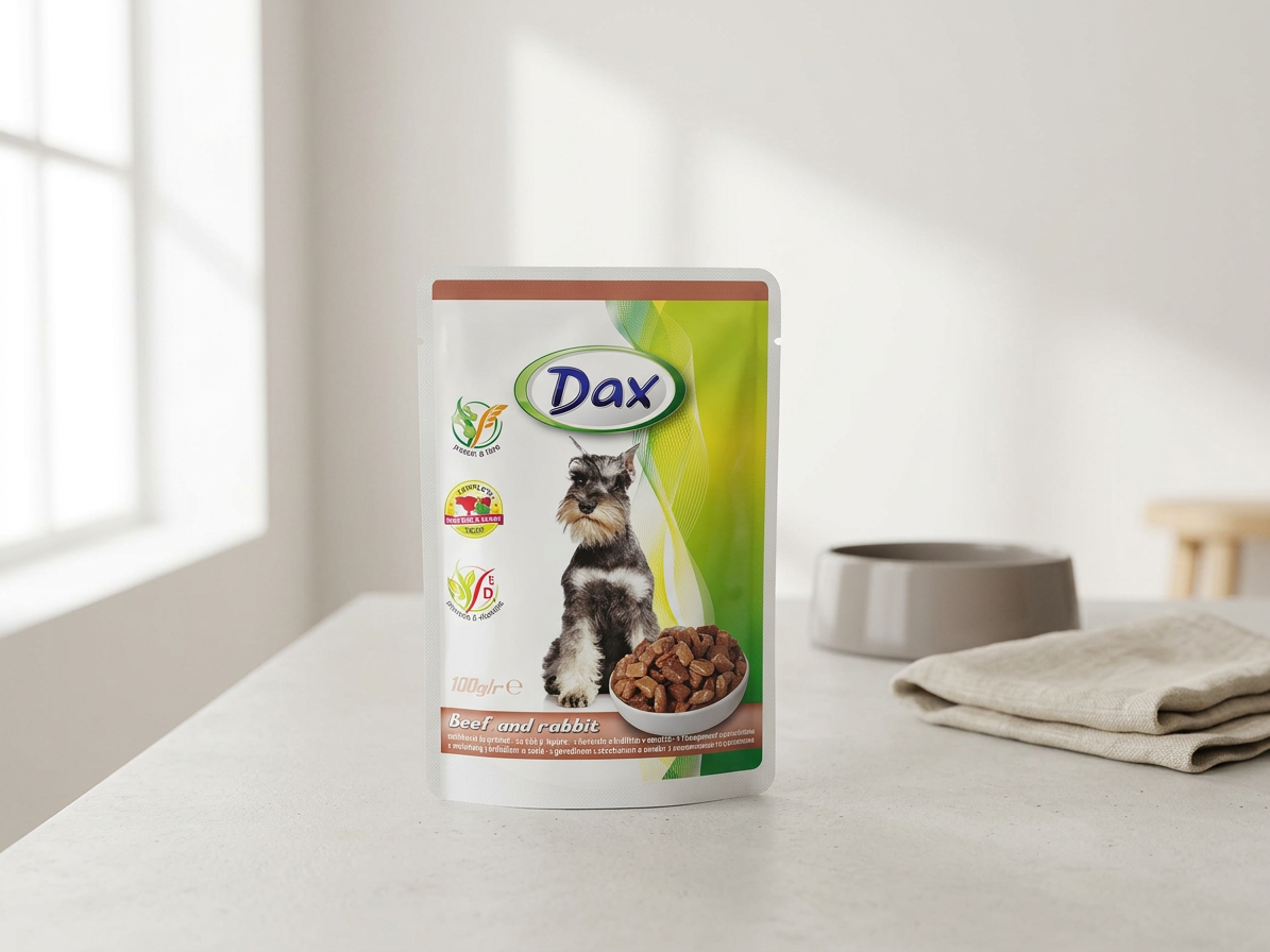 Dax Dog hovězí a králičí, kapsička 100 g