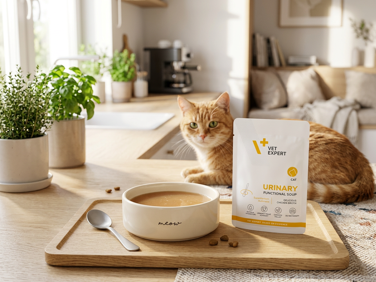 Veterinární kapsička pro psy VetExpert VD 4T Urinary Cat Functional Soup kapsa, 40 g