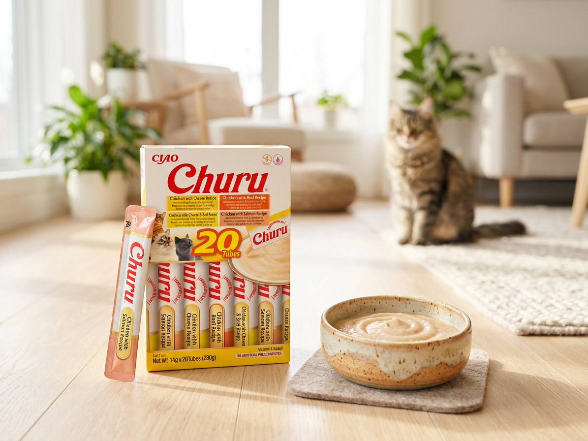 Inaba Churu cat snack kuře & hovězí multip 20x 14g