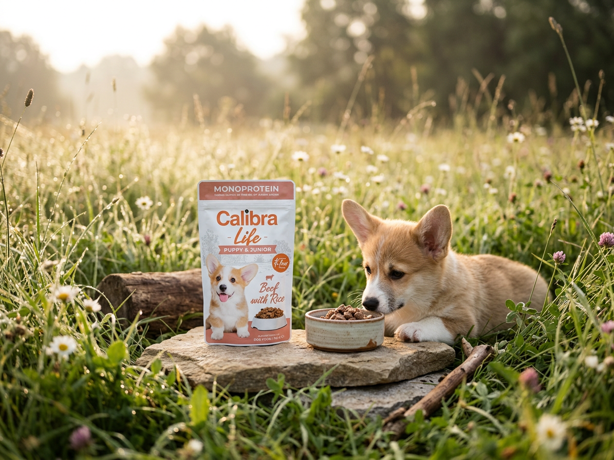 Calibra Dog Life kapsa Puppy&Junior Beef 150g