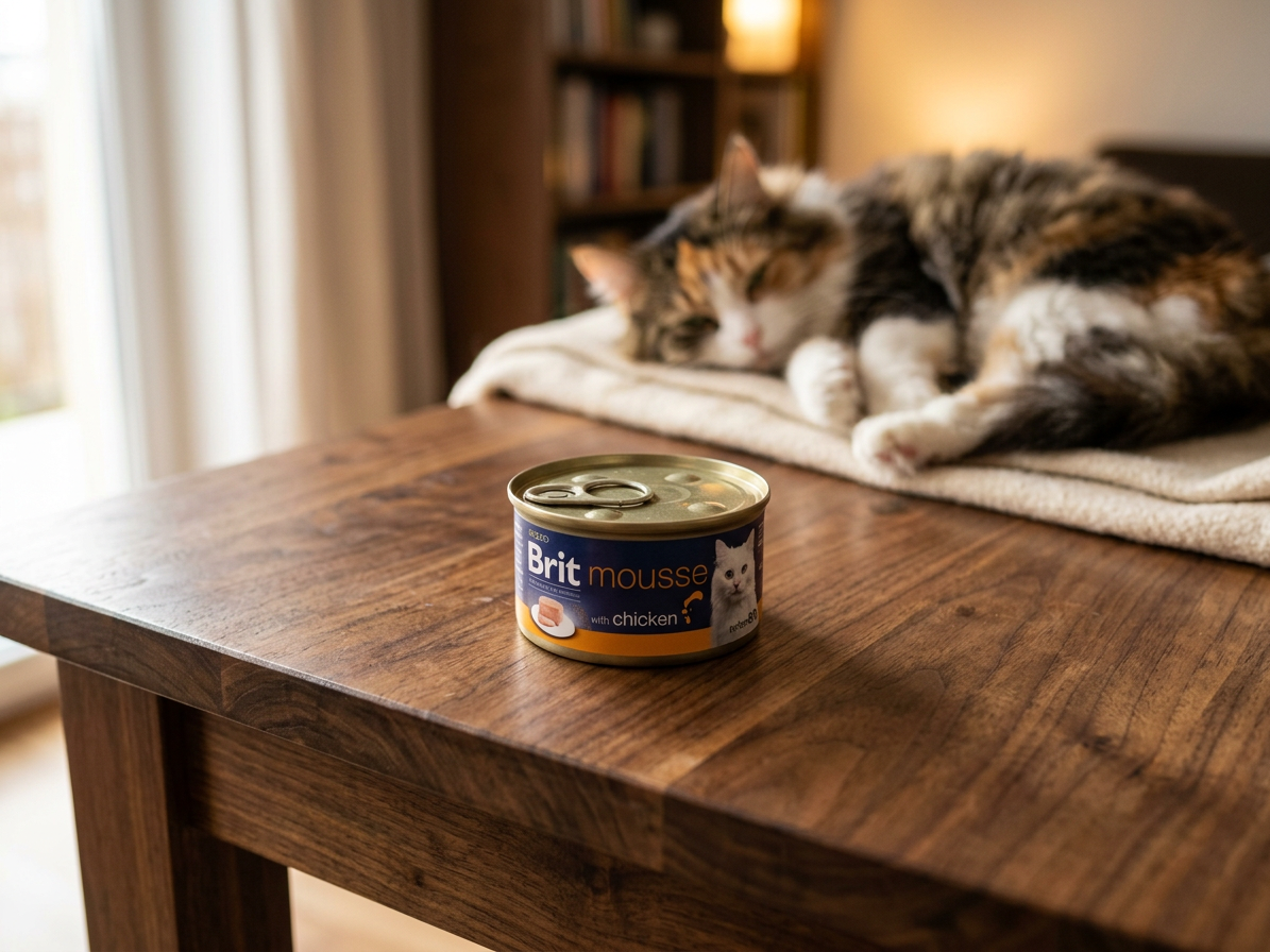 Konzerva pro kočky Brit Premium Cat by Nature Mousse Chicken, 85 g