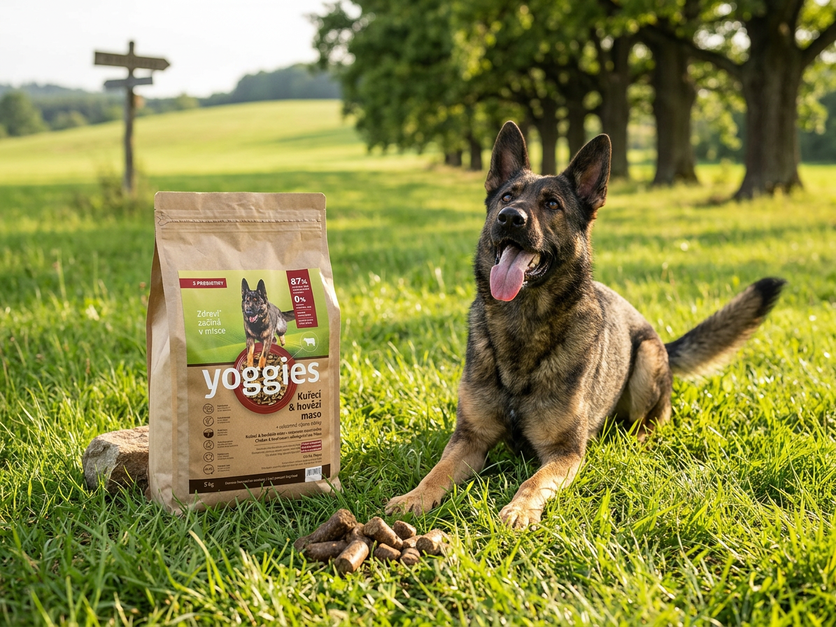 Yoggies granule pro psy kuřecí a hovězí, lisované za studena 5 kg