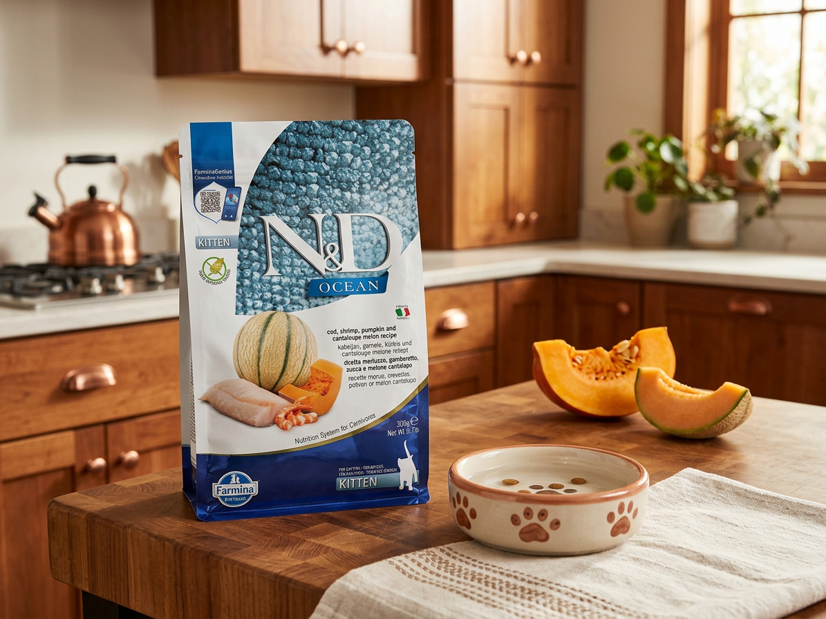 N&D Kitten Ocean pro koťata s treskou a krevetami 0,3 kg